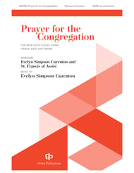 Prayer for the Congregation SATB choral sheet music cover Thumbnail